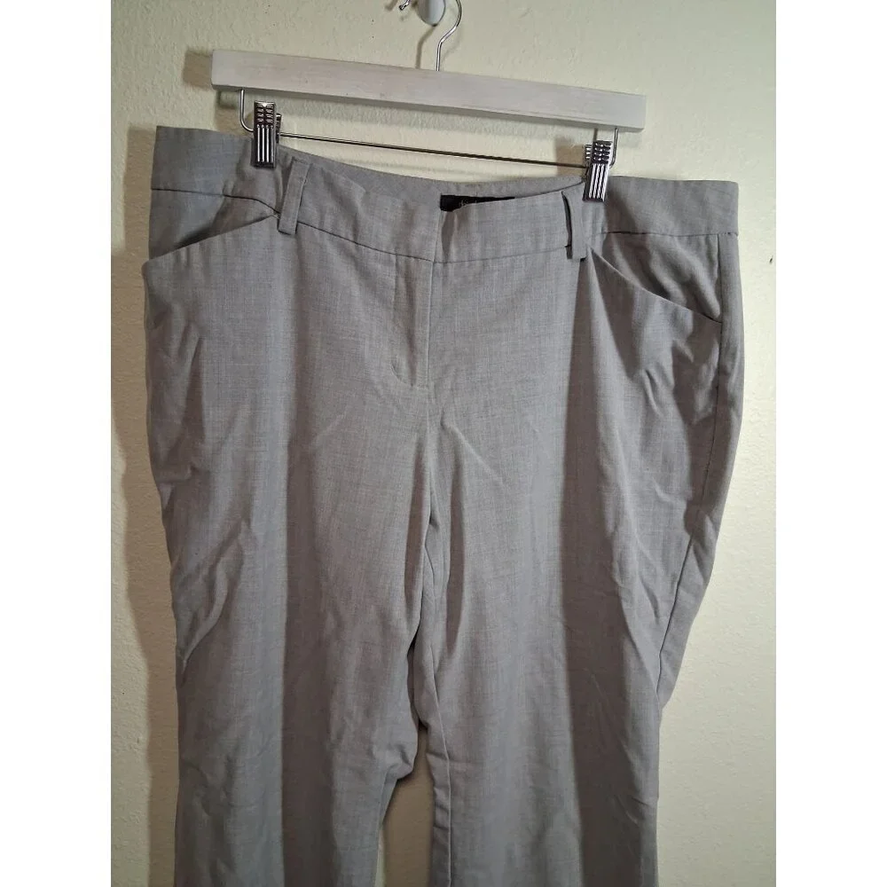 Daisy Fuentes Dress Pants Business Casual Office Trousers Slacks Gray Womens 16W